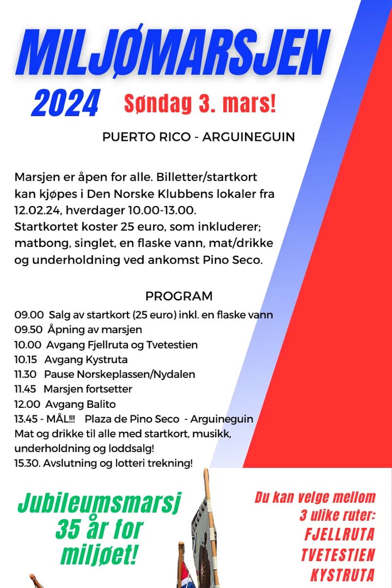 Miljømarsjen 2024 Gran Canaria