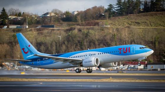 Tui-fly klar for avgang.