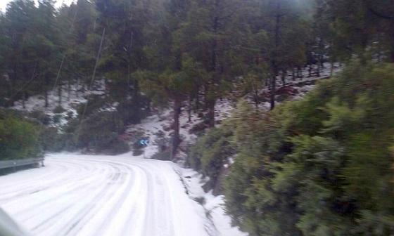 Här ligger snön i bergen i Gran Canaria