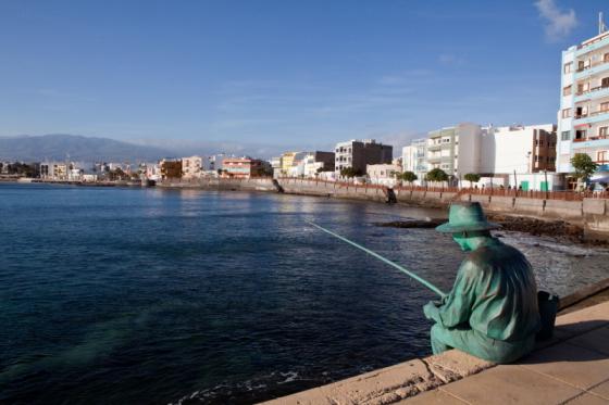 Kystbyen Arinaga på Gran Canaria.