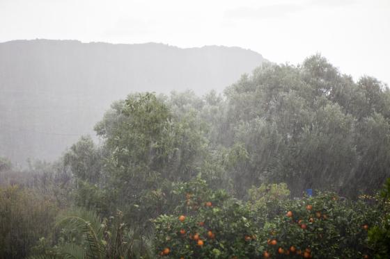 Regnvær på Gran Canaria