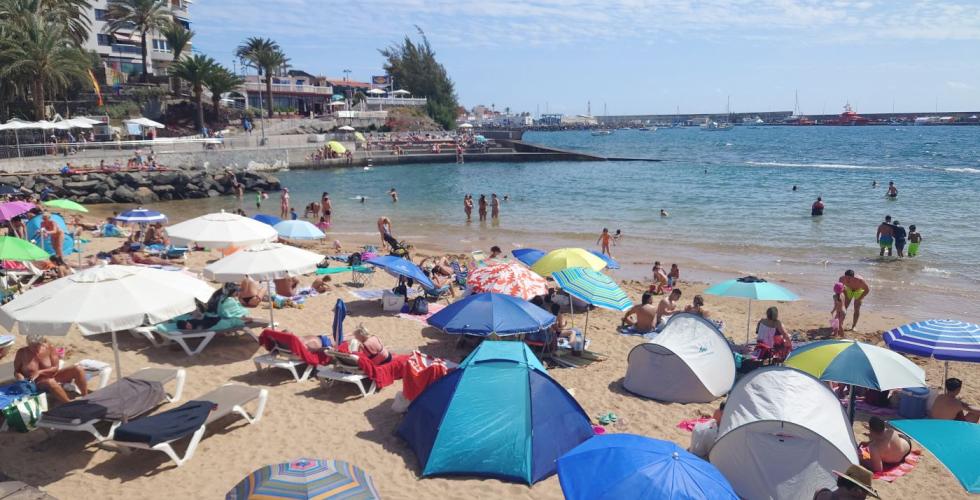 Stranden La Lajilla i Patalavaca på Gran Canaria.