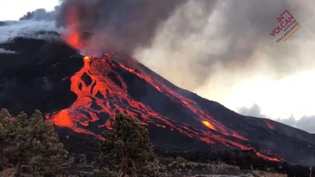 Vulkanutbrudd på La Palma 2021. Dag 37.