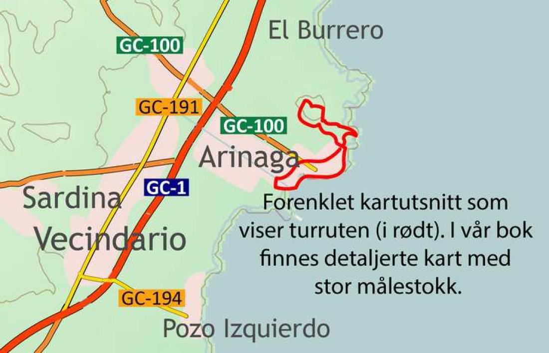 Fottur i Arinaga