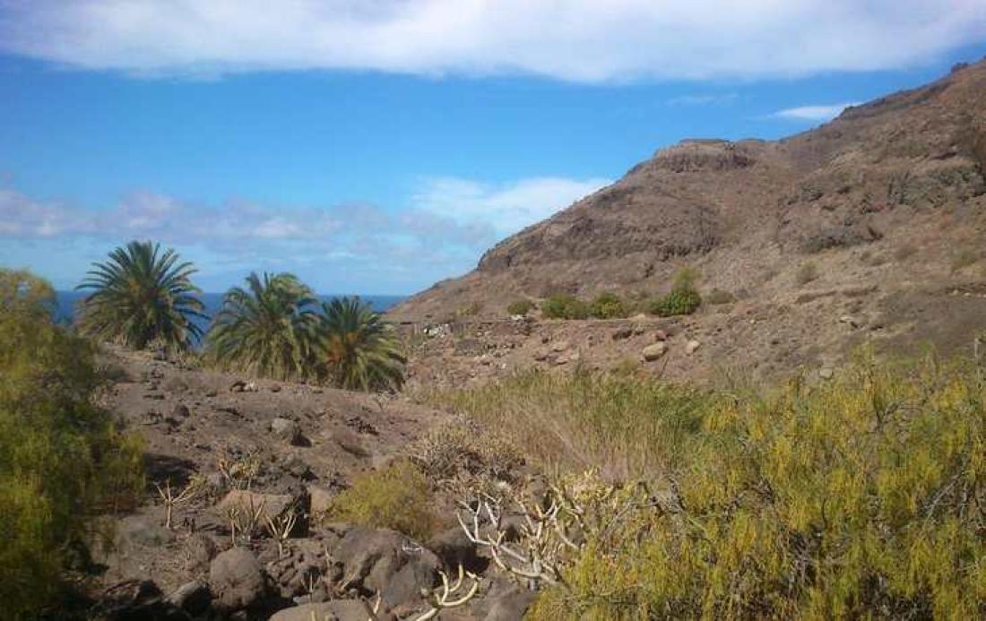 På vei ned til havet vest på Gran Canaria